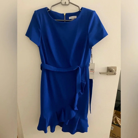 Calvin Klein Dresses & Skirts - Beautiful blue Calvin Klein dress